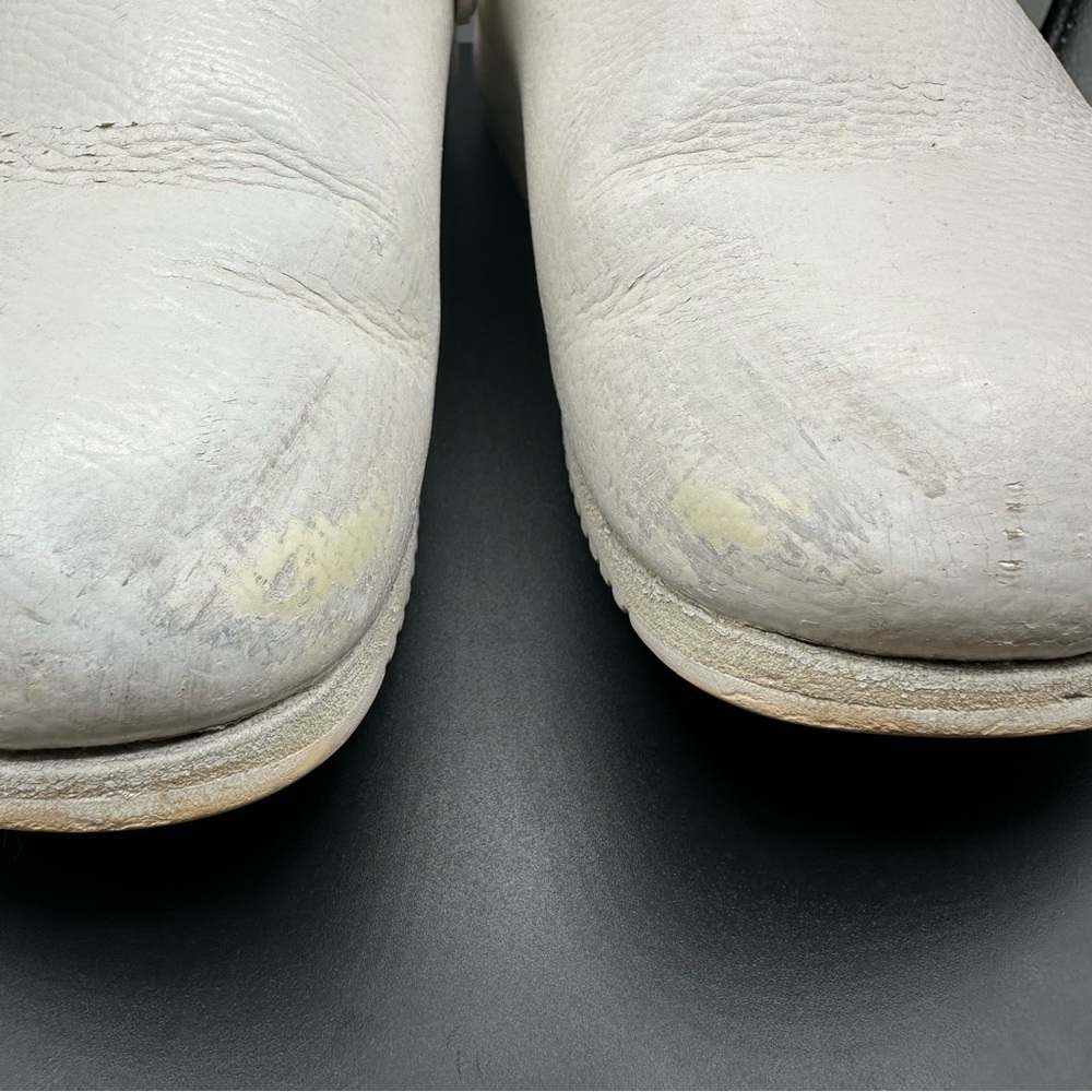 Birkenstock Alpro Philadelphia Super Grip White Leather Clogs Women 8 - Picture 4 of 11